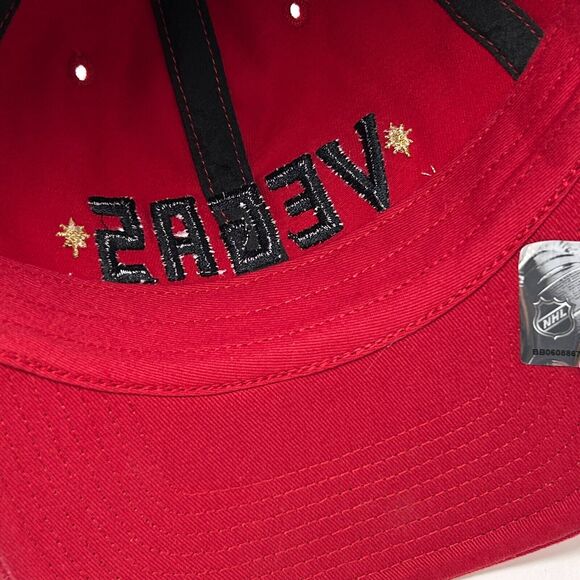 Las Vegas Golden Knights Dad Hat Baseball Cap NHL Hockey 47 Brand Strapback Red - Picture 5 of 11